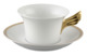 Чашка чайная с блюдцем Rosenthal Versace Золотой меандр 220 мл, фарфор