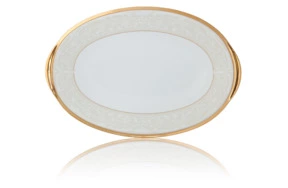 Блюдо овальное Noritake Белый дворец 41 см