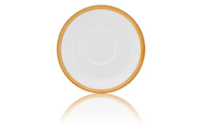 Блюдце для чашки кофейной Noritake Рочель Золотой кант 12,5 см