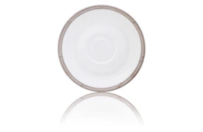 Блюдце для чашки кофейной Noritake Рочель Платиновый кант 12,5 см