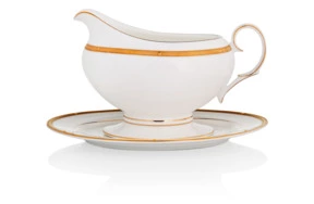 Соусник с подставкой Noritake Рочель Золотой кант 300 мл
