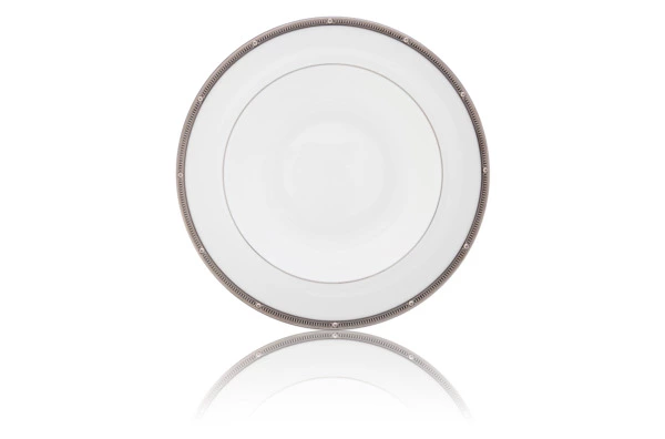 Тарелка суповая Noritake Рочель Платиновый кант 21,5 см