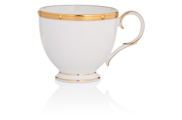 Чашка чайная Noritake Рочель Золотой кант 200 мл, фарфор костяной