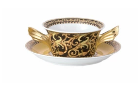 Чашка суповая с блюдцем Rosenthal Versace Барокко 300мл, фарфор