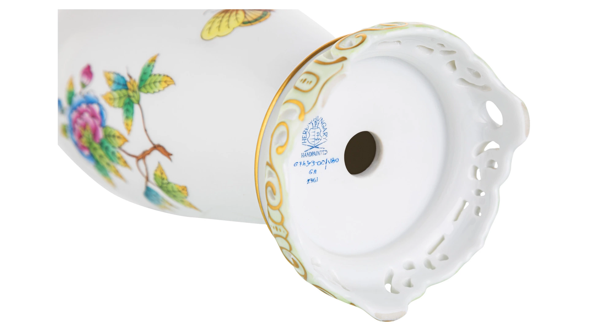 Ваза-лампа Herend Виктория 21,5 см, без абажура