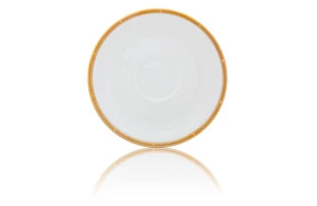 Блюдце для чашки суповой Noritake Рочель Золотой кант 16,5 см