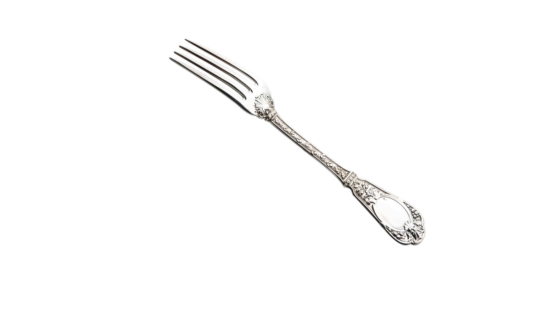 Вилка десертная Odiot Шатобриан 19,4 см, серебро 925