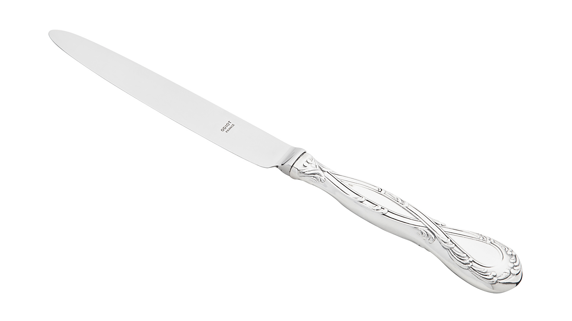 Нож столовый Odiot Трианон 24 см, серебро 925