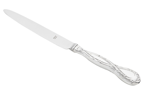 Нож столовый Odiot Трианон 24 см, серебро 925