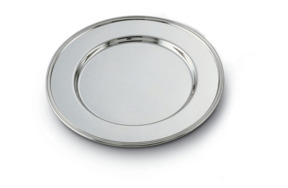Блюдо круглое 30 см Schiavon Инглезе, серебро 925пр