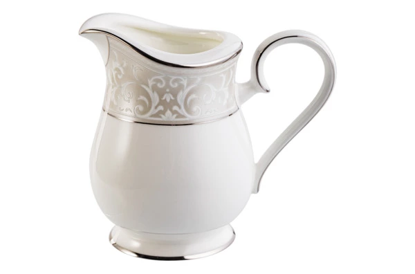 Молочник Noritake Монтвейл Платиновый кант 220 мл, фарфор костяной