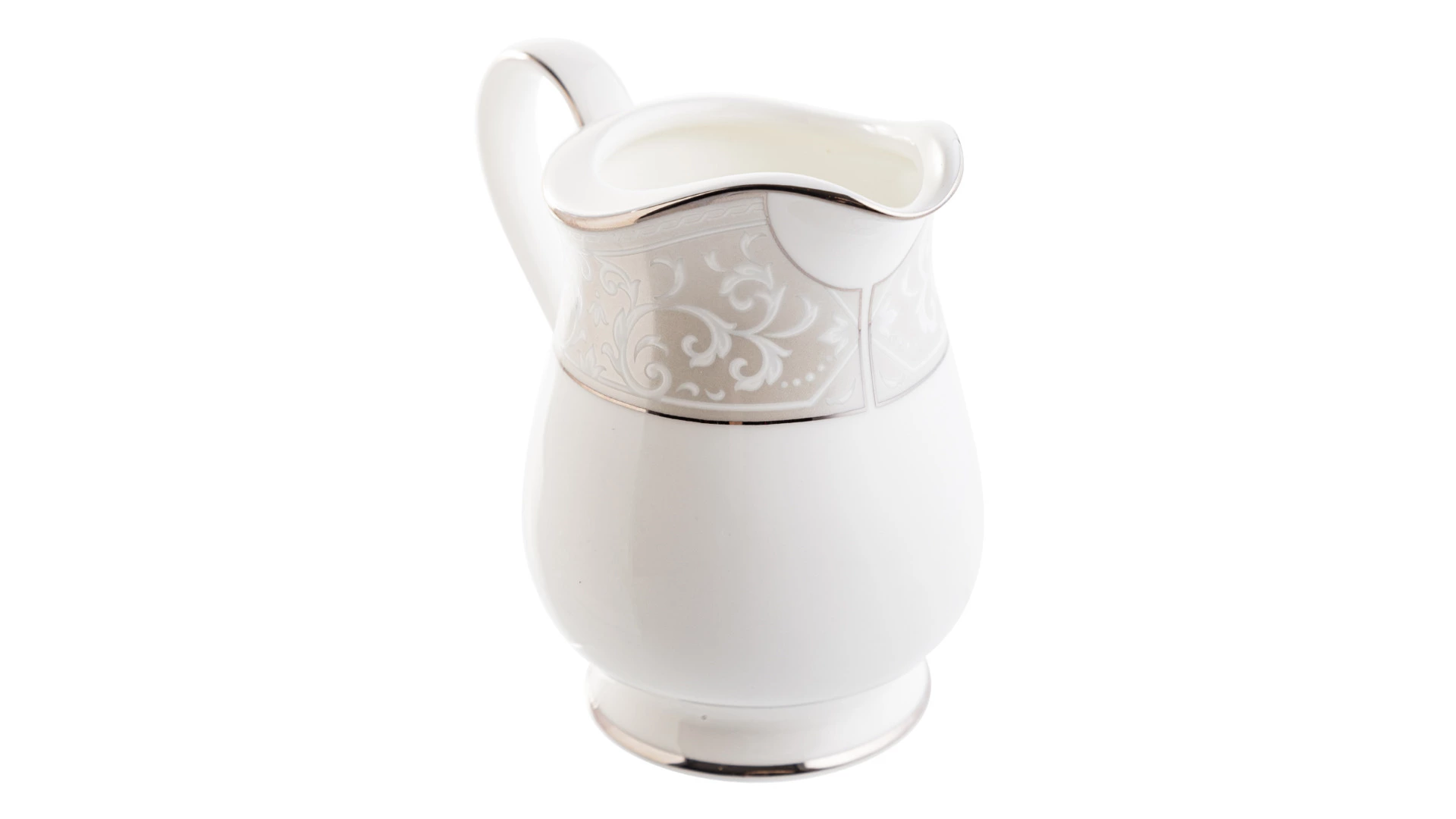 Молочник Noritake Монтвейл Платиновый кант 220 мл, фарфор костяной