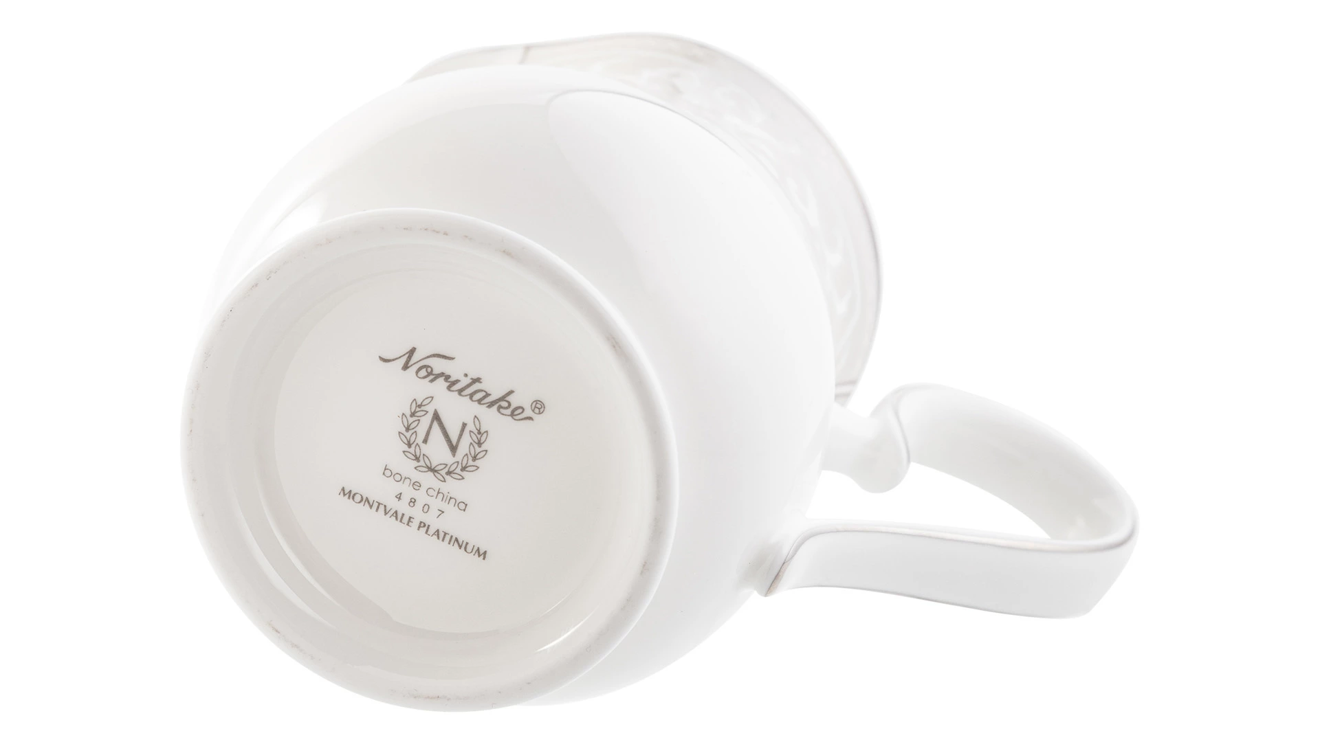 Молочник Noritake Монтвейл Платиновый кант 220 мл, фарфор костяной