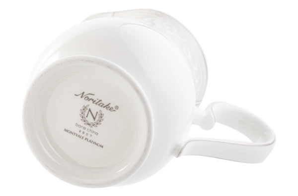 Молочник Noritake Монтвейл Платиновый кант 220 мл, фарфор костяной
