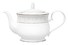 Чайник Noritake Монтвейл Платиновый кант 1 л, фарфор костяной