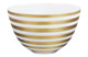 Салатник средний JL Coquet Хемисфер Узкие полосы, золотые 21,5 см