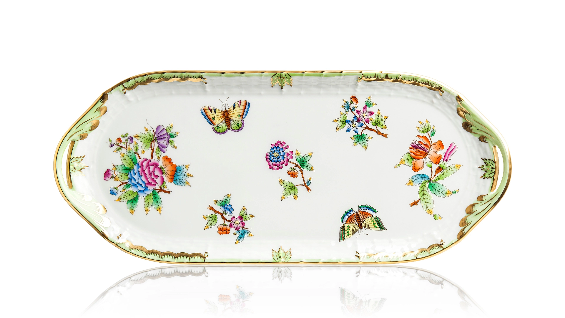 Блюдо для бутербродов прямоугольное Herend Виктория 7 см