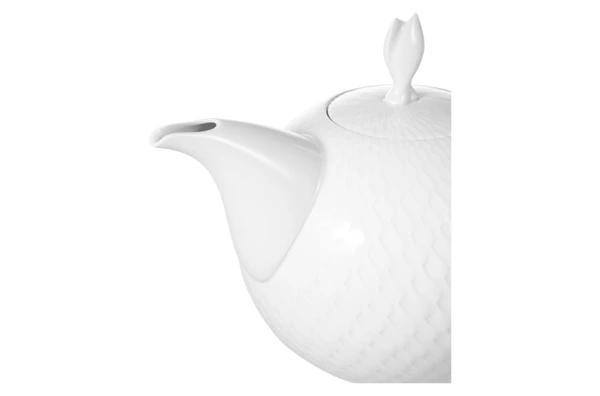 Чайник заварочный Meissen Игра волн, рельеф, белый 1,05 л