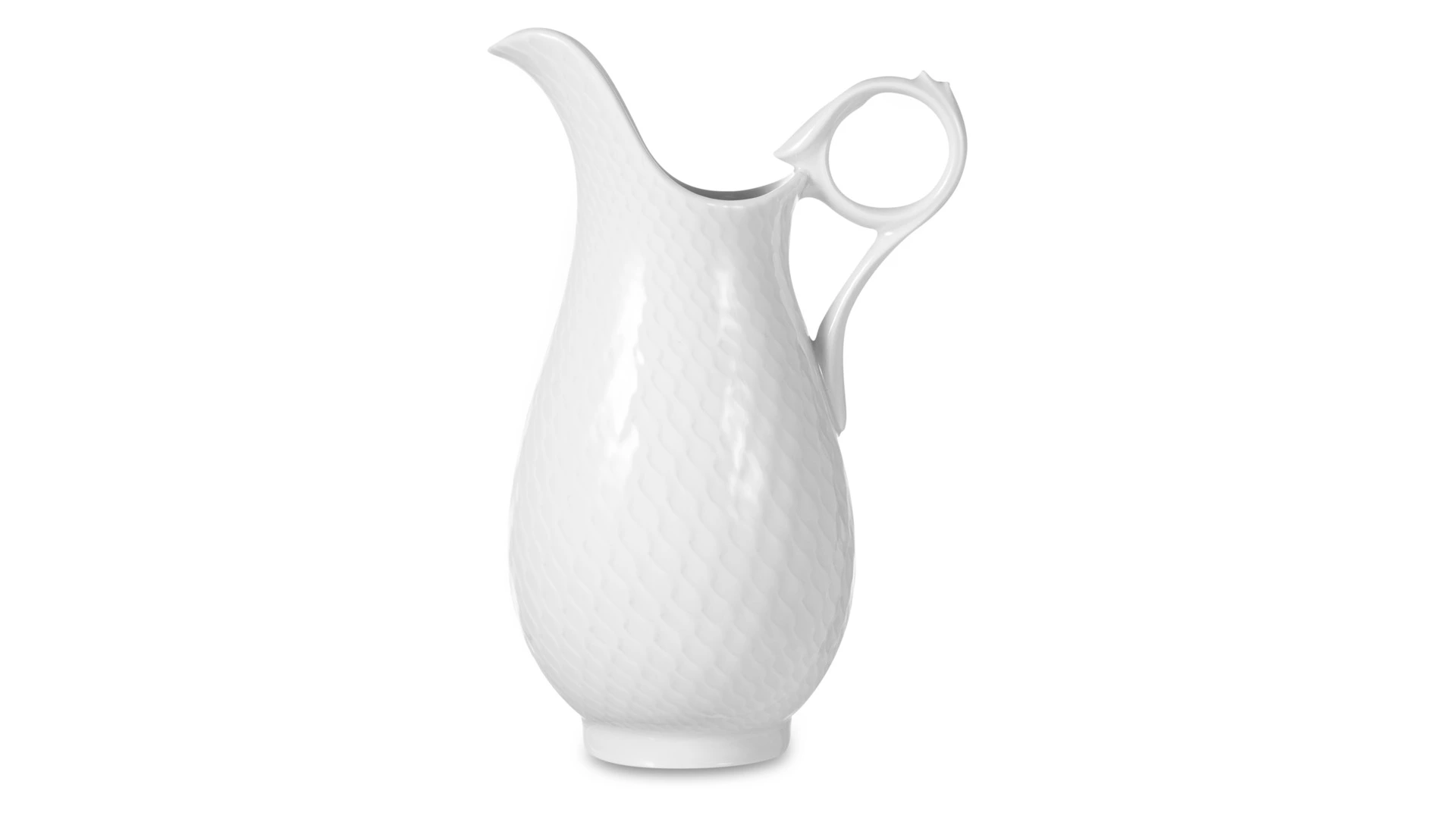 Молочник Meissen 300мл Игра волн, рельеф, белый