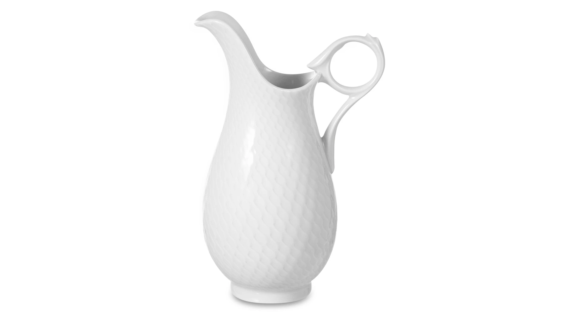 Молочник Meissen 300мл Игра волн, рельеф, белый