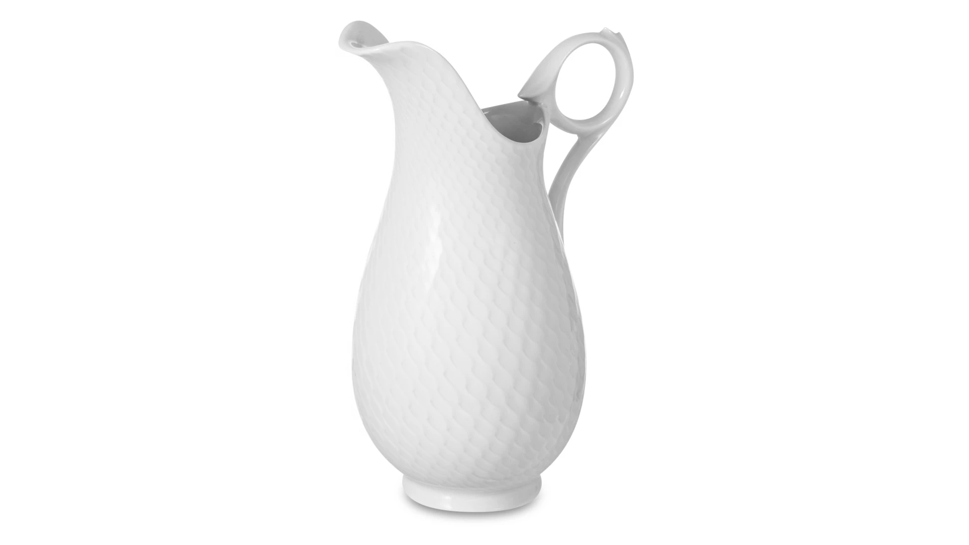 Молочник Meissen 300мл Игра волн, рельеф, белый