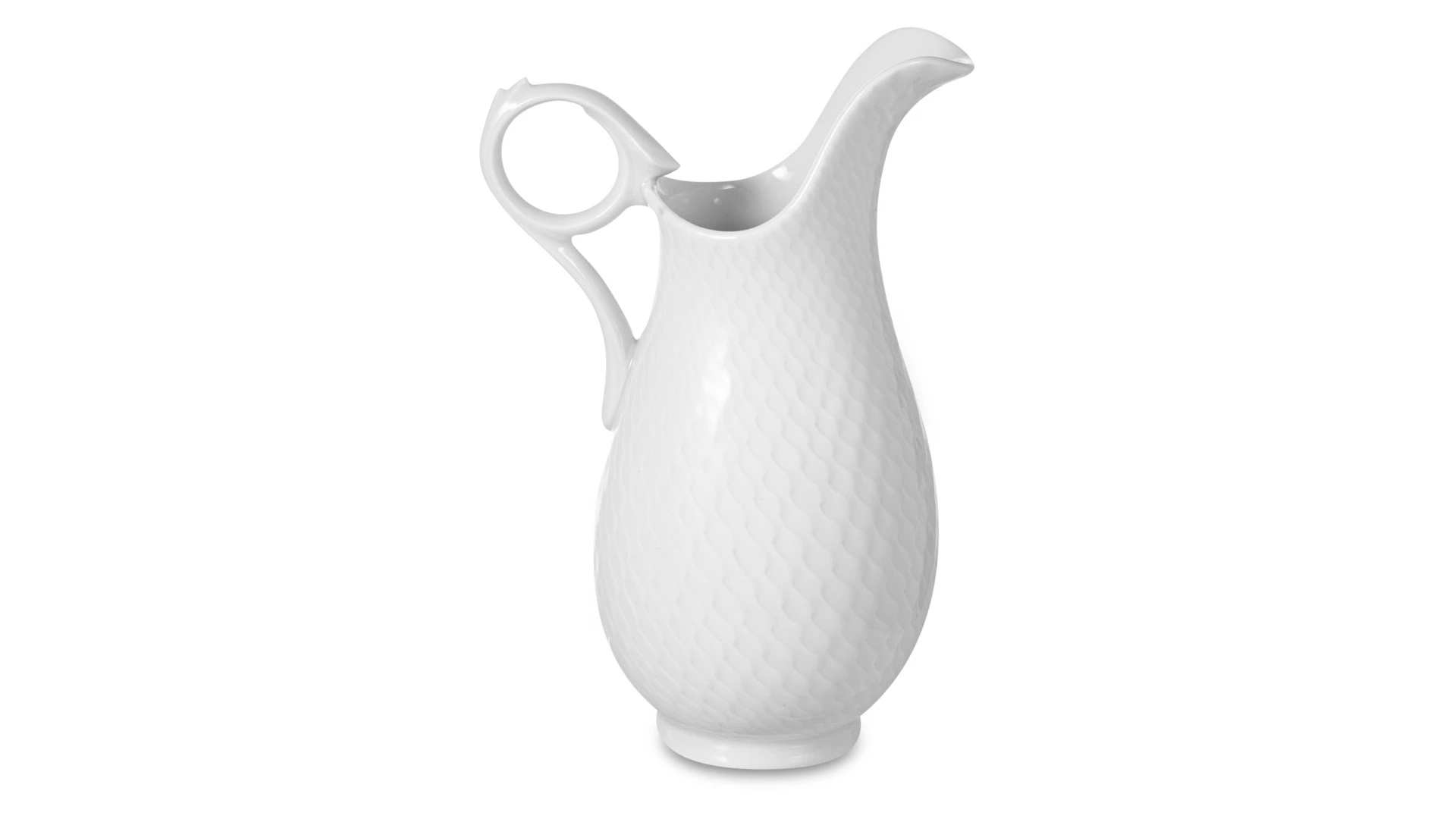 Молочник Meissen 300мл Игра волн, рельеф, белый