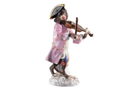 Фигурка Meissen 13,5 см Скрипач Обезьяний оркестр