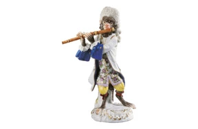 Фигурка Meissen 14,5 см Флейтист Обезьяний оркестр