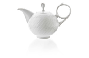 Чайник Meissen порционный 0,2л Игра волн, рельеф, белый