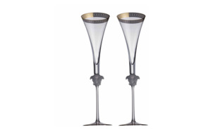 Набор бокалов для шампанского Rosenthal Versace Золотая медуза 200 мл, стекло, 2 шт