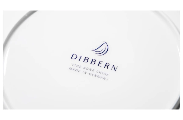Тарелка десертная Dibbern Белый декор 16 см, фарфор костяной
