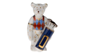 Фигурка медведя Royal Crown Derby Игрок в гольф 8,5см
