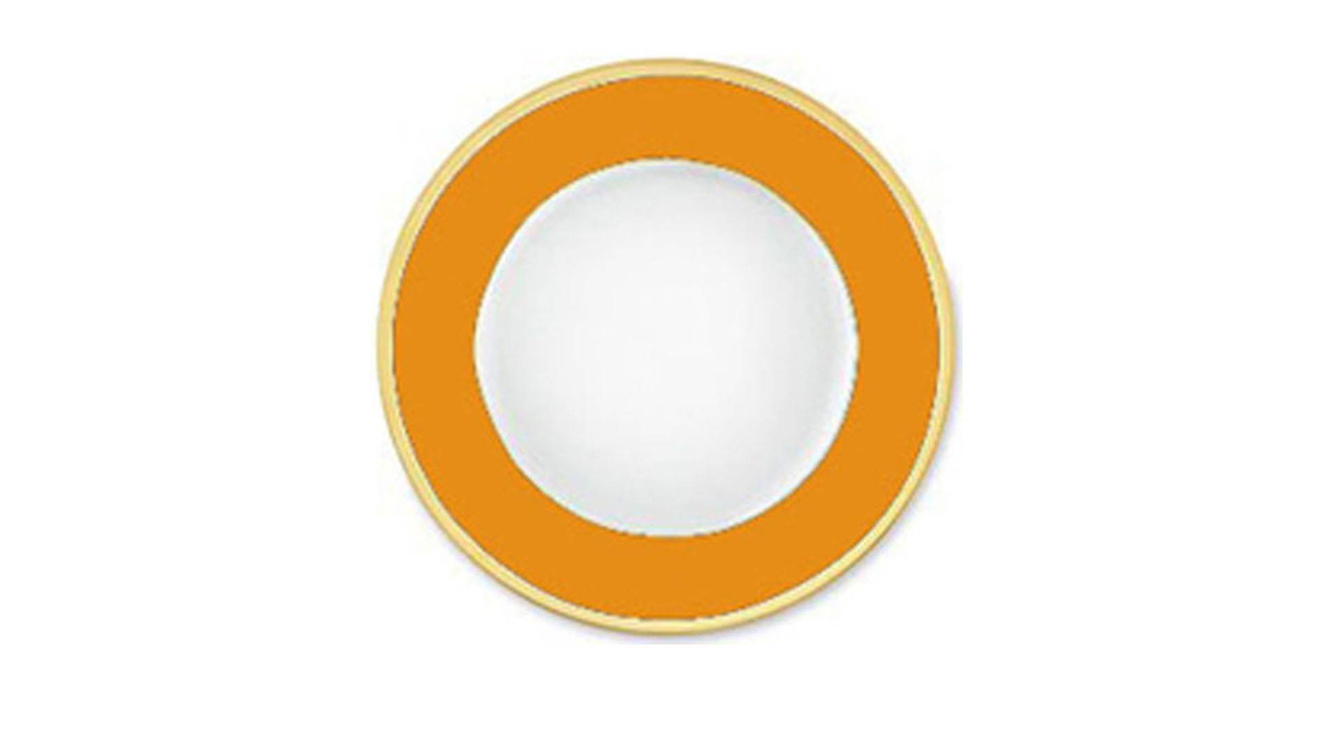 Тарелка обеденная 28см "Китайский лак, золотой кант" (мандарин)