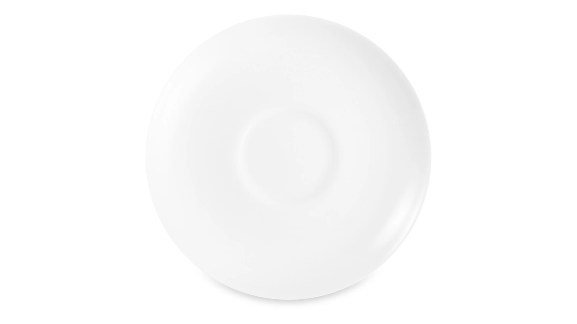 Блюдце для чашки чайно-кофейной Dibbern Белый декор 15 см, фарфор костяной