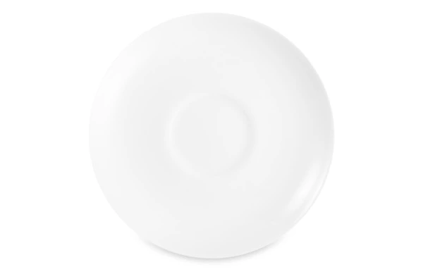 Блюдце для чашки чайно-кофейной Dibbern Белый декор 15 см, фарфор костяной