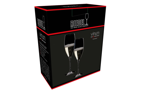 Набор бокалов для шампанского Riedel Vinum Cuvee Prestige 230 мл, 2шт, стекло хрустальное