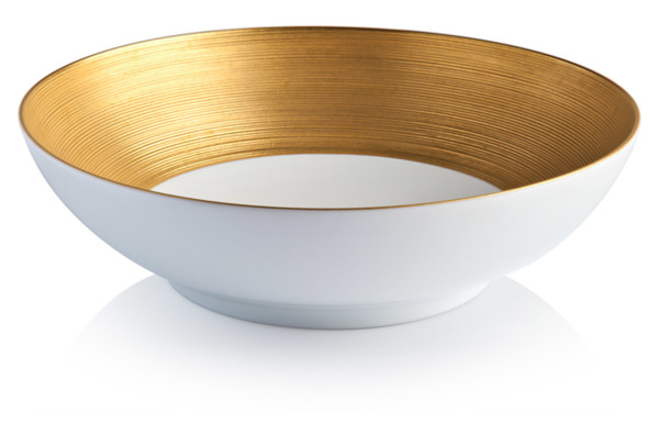 Тарелка суповая JL Coquet Хемисфер, золотой 19,5 см