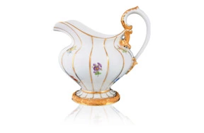 Молочник Meissen 330мл Форма - Икс, россыпь цветов