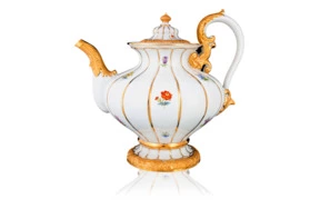 Чайник Meissen 1,3л Форма - Икс, россыпь цветов
