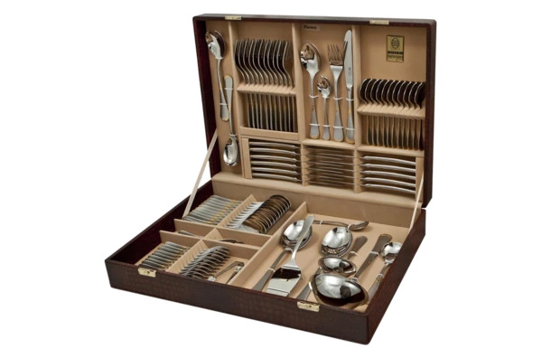 Набор столовых приборов Odiso Solingen Florenz на 12 персон 72 предмета, сталь, позолота, п/к