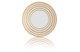Тарелка десертная JL Coquet Хемисфер Узкие полосы, золотые 19 см