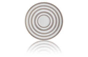 Подставка для соусника JL Coquet Хемисфер Узкие полосы, платиновые 21 см