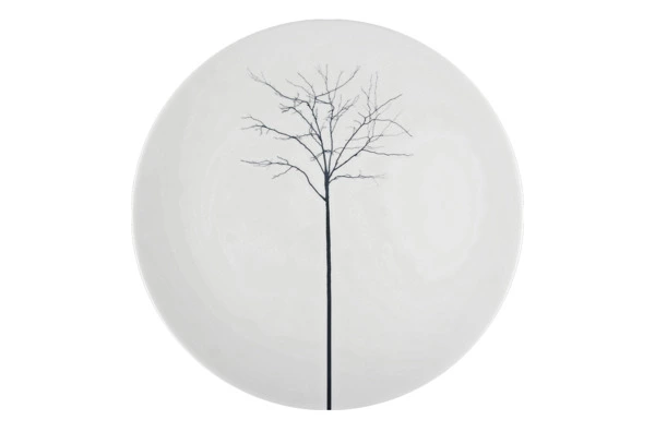 Блюдо для торта Dibbern Чёрный лес 32 см, фарфор костяной