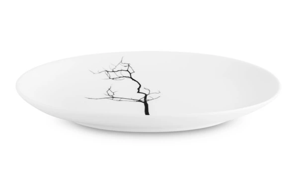 Блюдо овальное Dibbern Черный лес 24 см, фарфор костяной