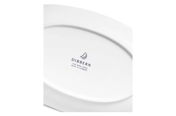 Блюдо овальное Dibbern Черный лес 24 см, фарфор костяной