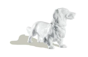 Фигурка Meissen 11 см Такса, Эрих Хезель, 1935 г