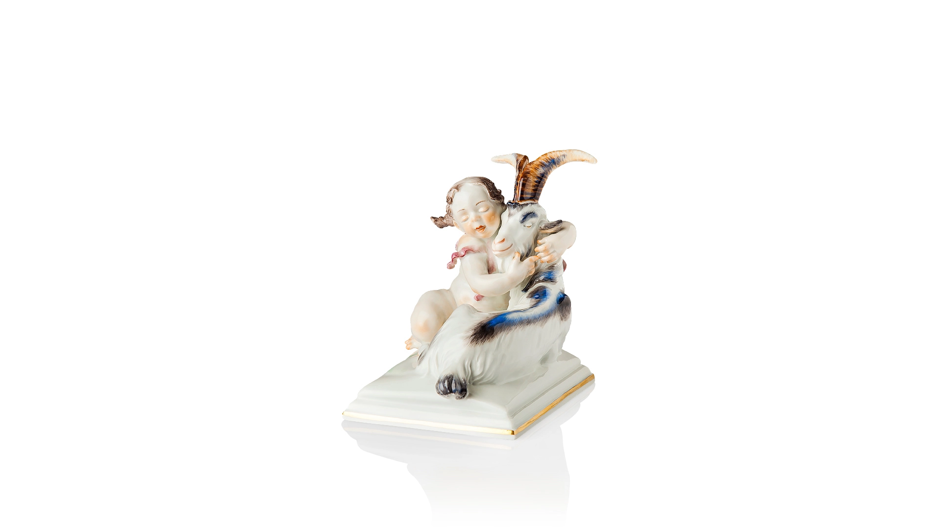 Фигурка Meissen 14 см Знак Зодиака Козерог, Хайнрих Тайн, 1947г