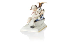 Фигурка Meissen 14 см Знак Зодиака Козерог, Хайнрих Тайн, 1947г