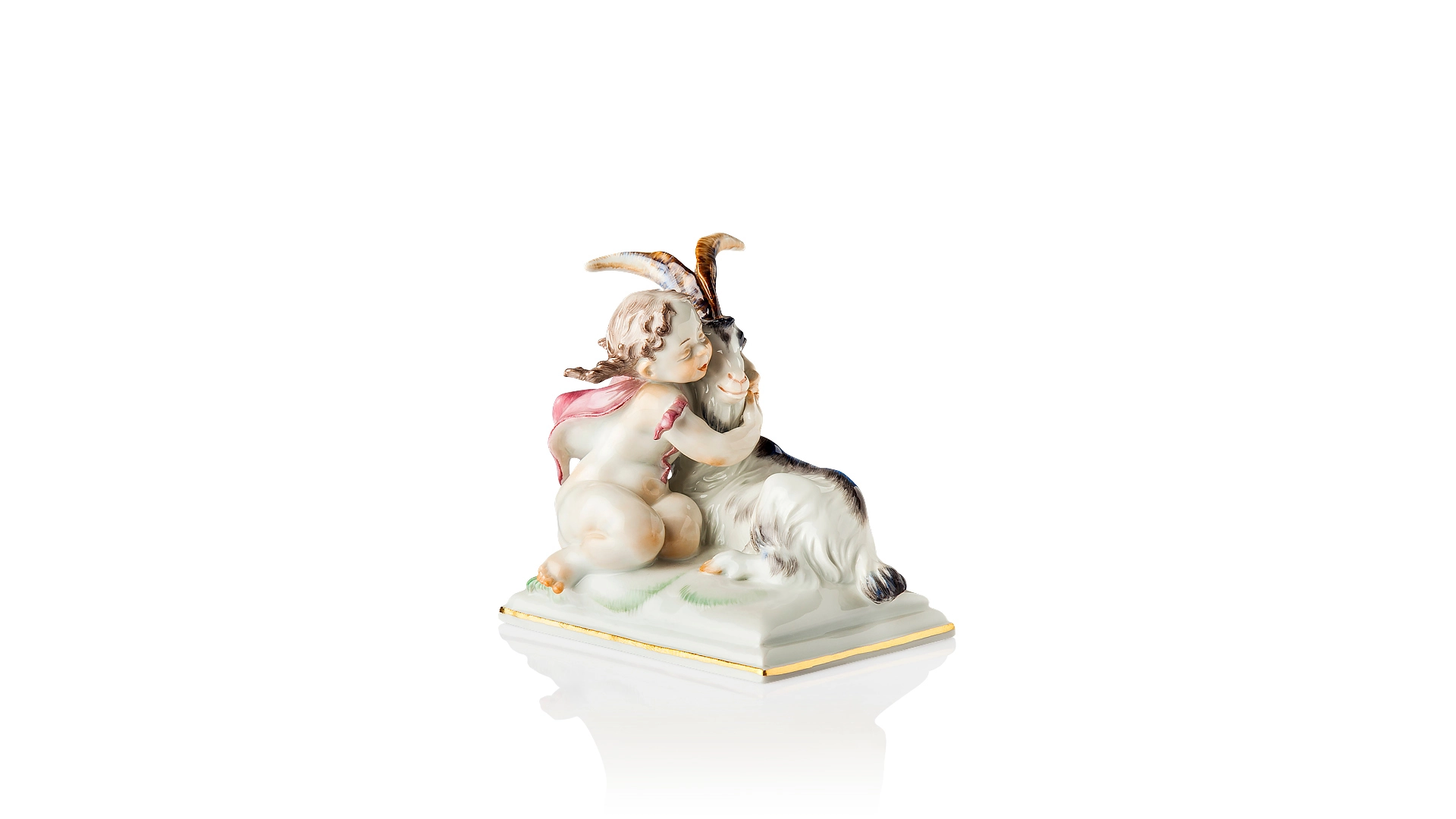Фигурка Meissen 14 см Знак Зодиака Козерог, Хайнрих Тайн, 1947г
