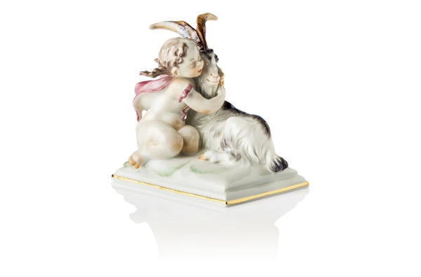 Фигурка Meissen 14 см Знак Зодиака Козерог, Хайнрих Тайн, 1947г
